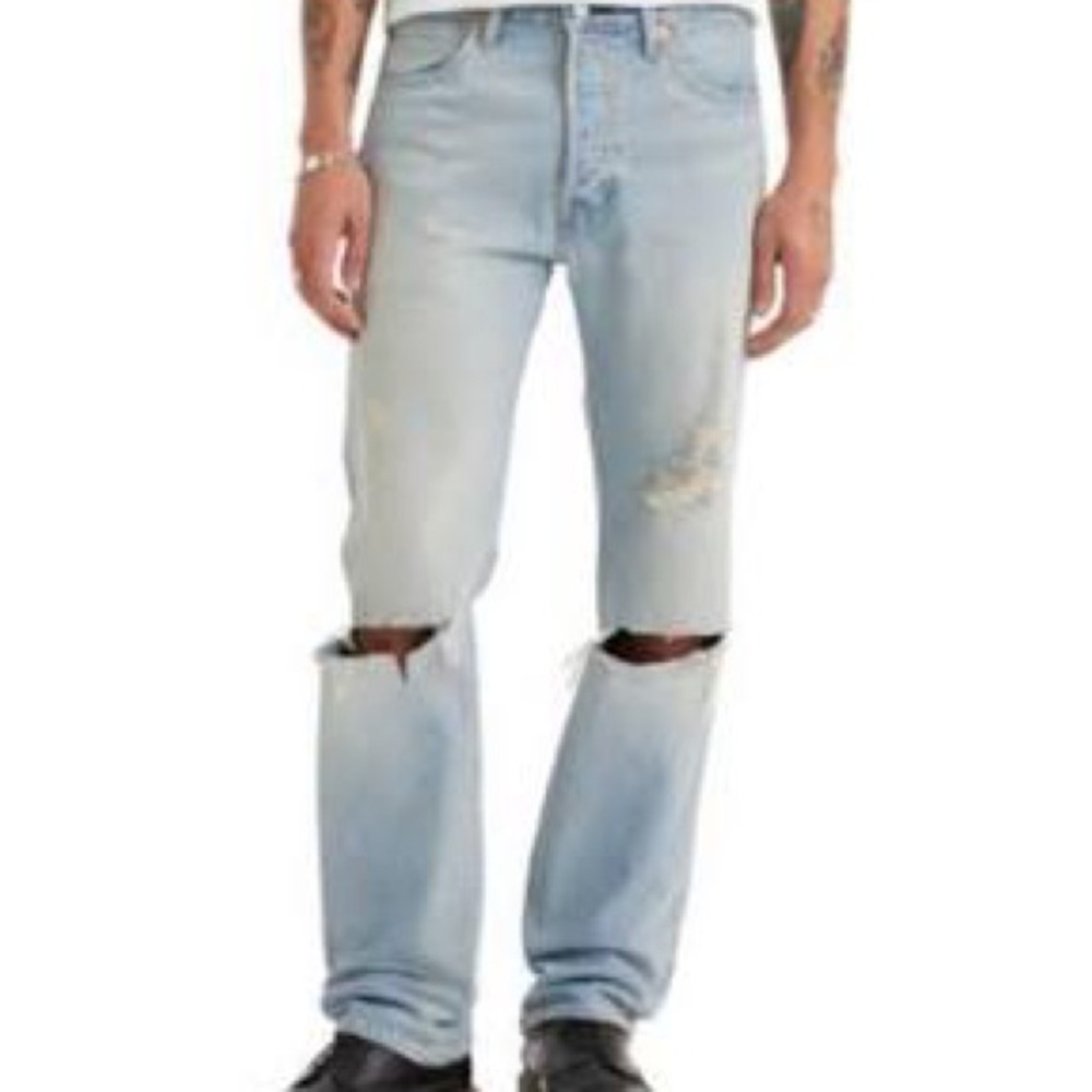 Levi’s Premium Lot 512 Distressed Men's Light Blue Jeans 32 x 32